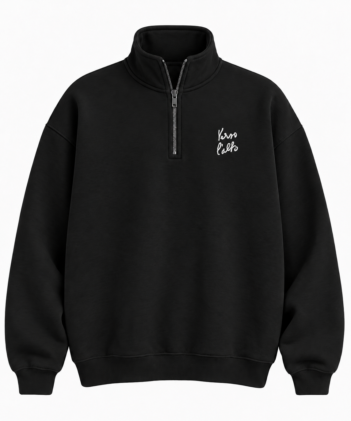 Verso l'Alto Quarter Zip – Black