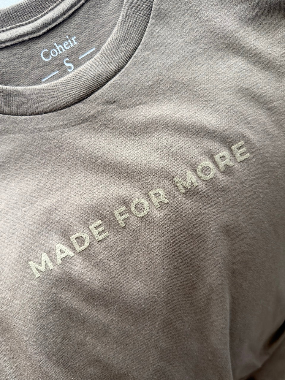 Made for More Christian T-Shirt – Heavy Cotton Faith Tee (Savanna Brown)