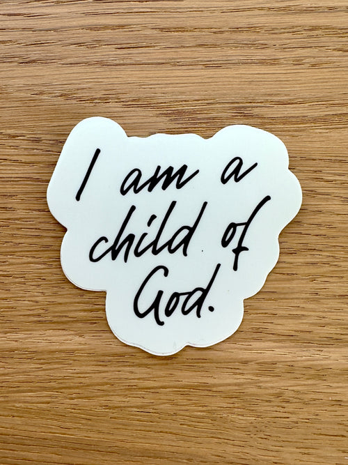 Child of God Christian Sticker – Durable Weatherproof Vinyl Faith Sticker