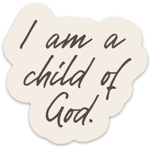 Child of God Christian Sticker – Durable Weatherproof Vinyl Faith Sticker